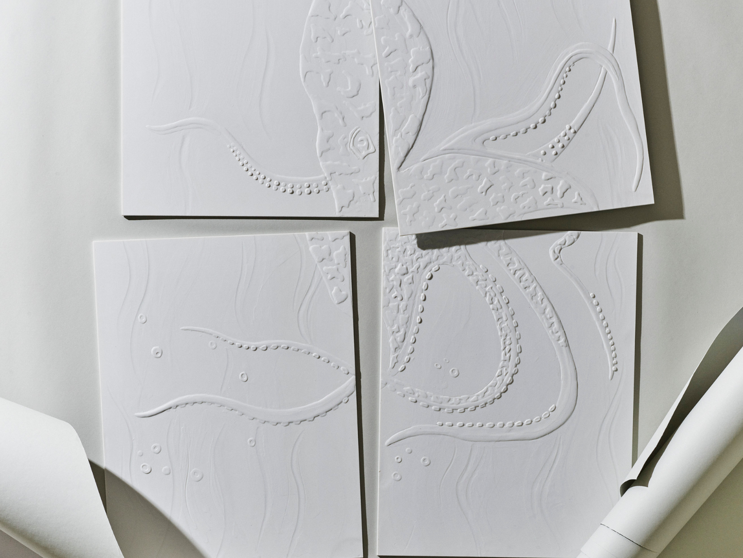 Fliesenbild | Octopus | 4-teilig