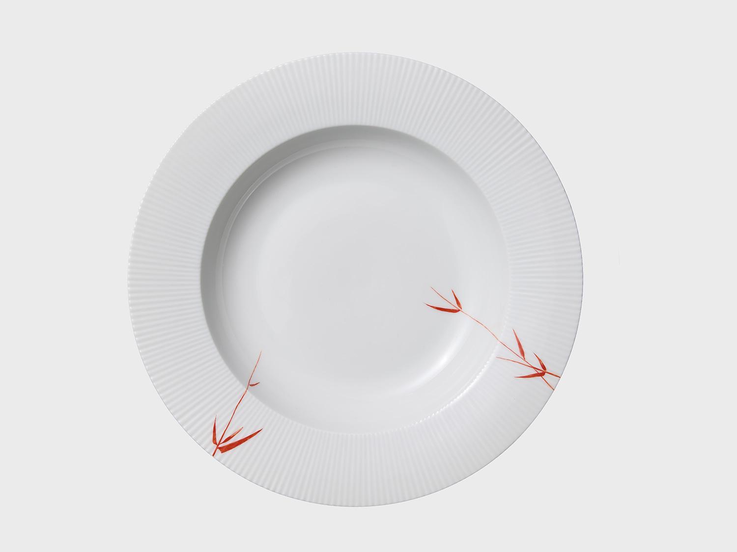 Plate deep | Adonis | Red Bamboo