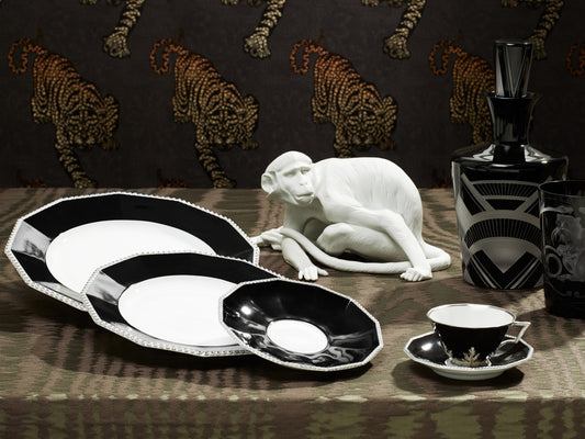 Teetasse | Perl | Schwarz Platin