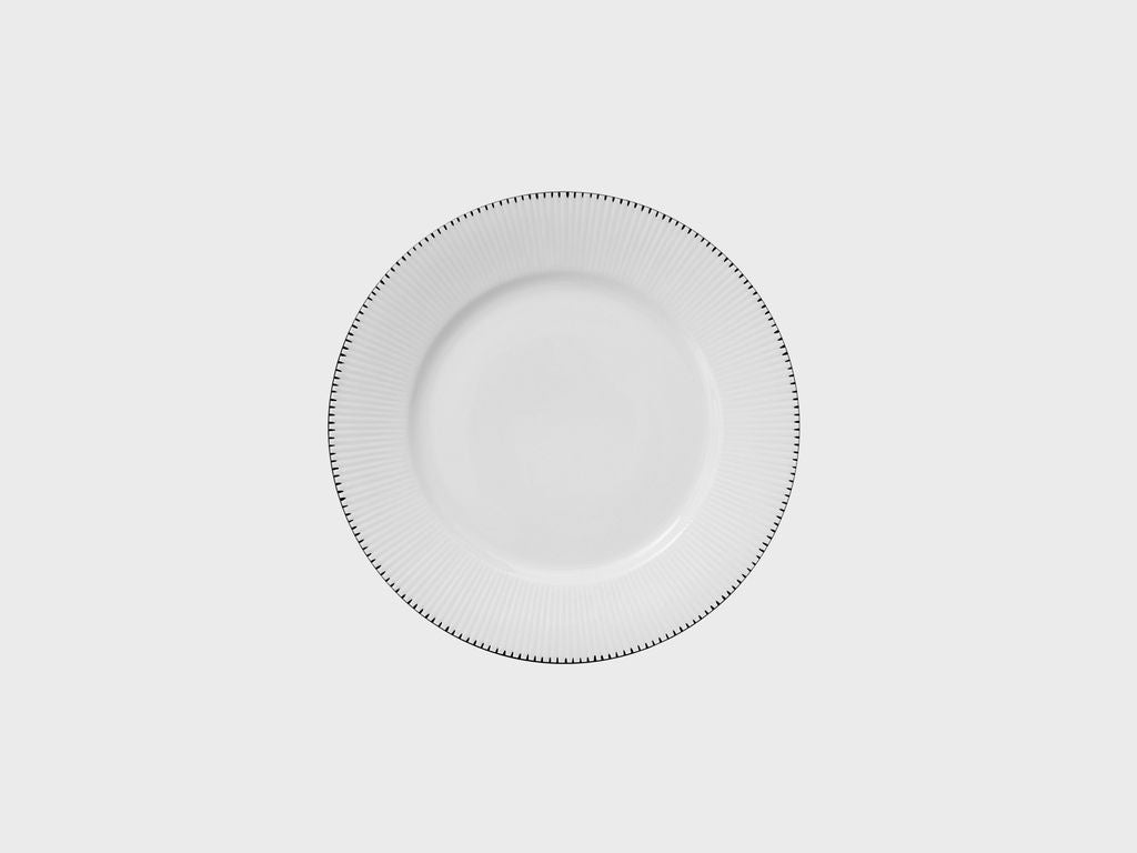 Frühstück-Dessert-Teller | 19 cm | 2452 schwarze Zacken