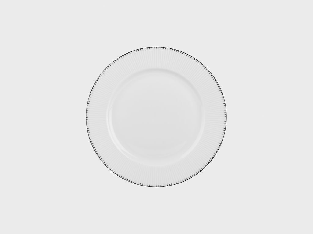 Frühstück-Dessert-Teller | 21 cm | 2452 | schwarze Zacken