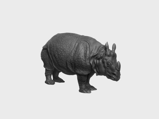 Rhinozeros Clara | 1826QS | 21 cm | schwarz biskuit