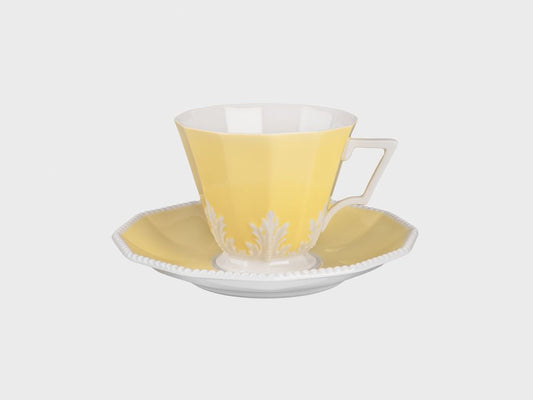Kaffee-Tasse | 81/2 | 0,13 l |Fond gelb