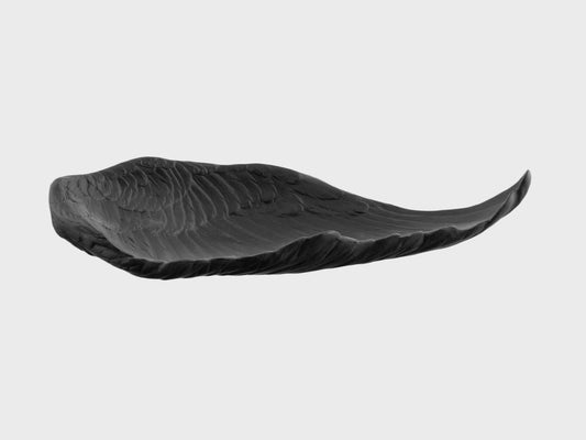 Flügelschale |23 cm | 1735b | schwarz biskuit