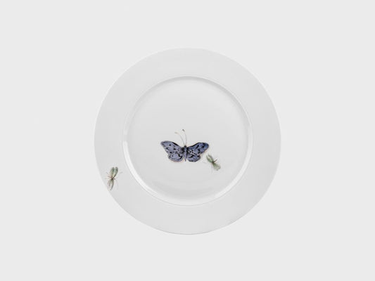 Vorspeisenteller | 24 cm | 820 | 2655 | Papilio auf weiss biskuit glasiert