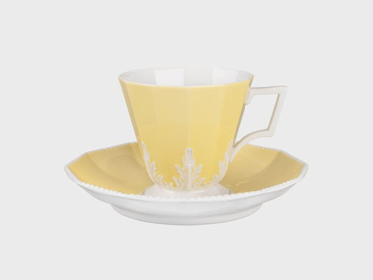 Kaffee-Tasse | 81/1 | 0,25 l | Inglasur-Fond gelb
