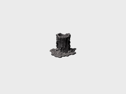 Leuchter Vesuvius | 1757/1 | 5 cm | schwarz biskuit