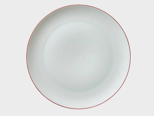 Teller Coupe | Lotos | Roter Farbrand | 27 cm