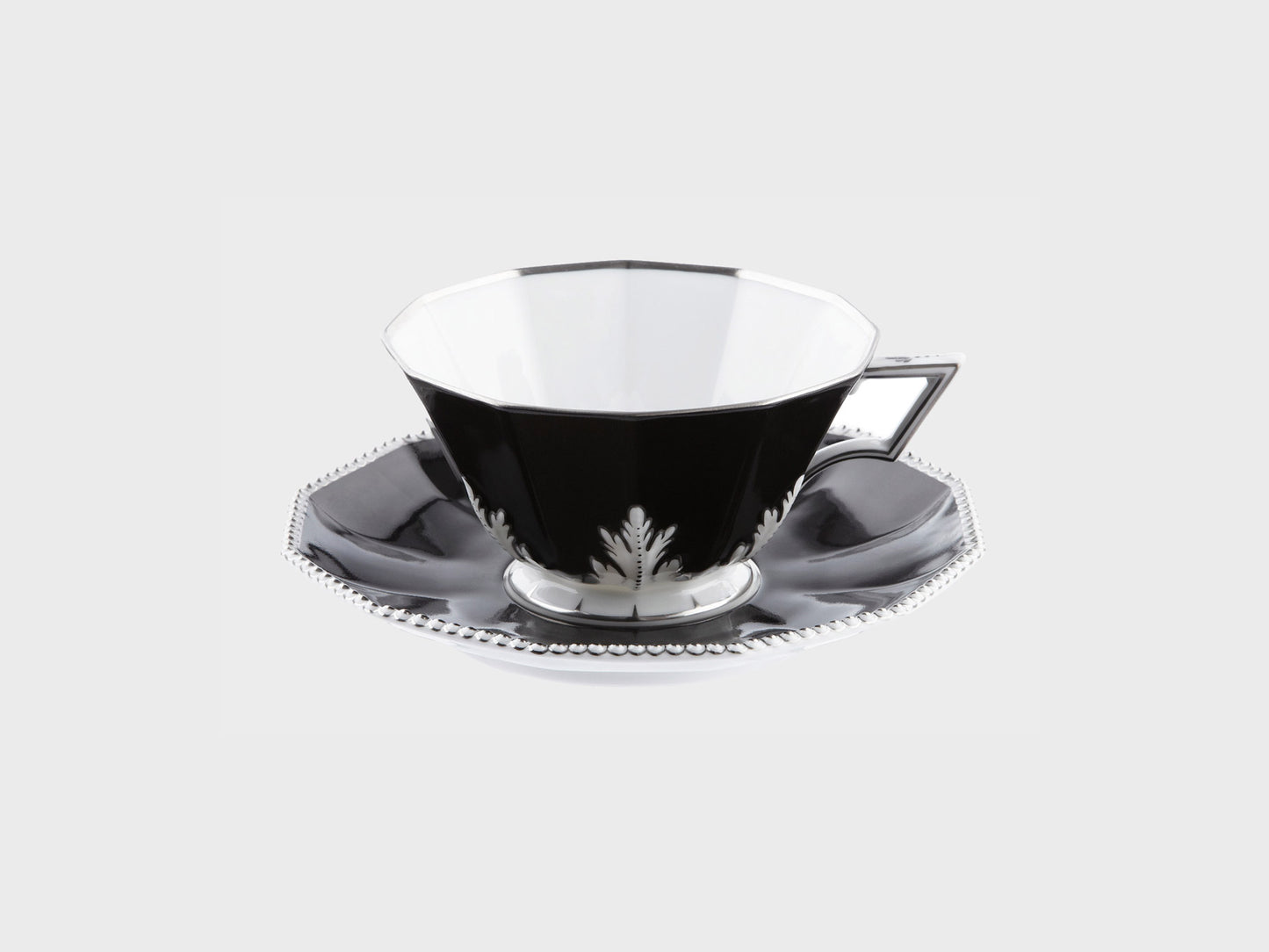 Teetasse | Perl | Schwarz Platin