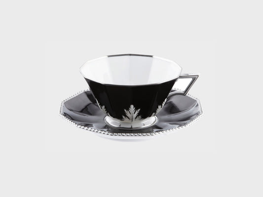Teetasse | Perl | Schwarz Platin