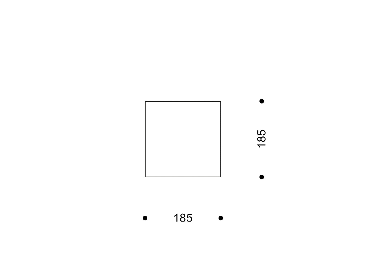 Quadratische Porzellanfliese 185 × 185 mm „White Frosting“ in ruhigem Weiß.

“White Frosting” 185 × 185 mm square porcelain tile in calm white.
