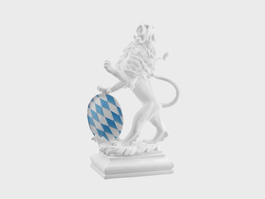 Heraldischer Löwe | 935 | 39 cm | weiss-blau