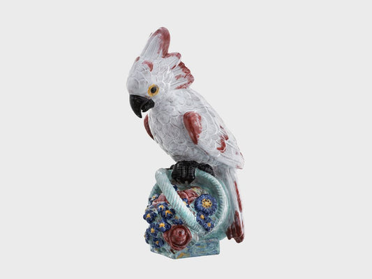 Cockatoo with flower basket | L