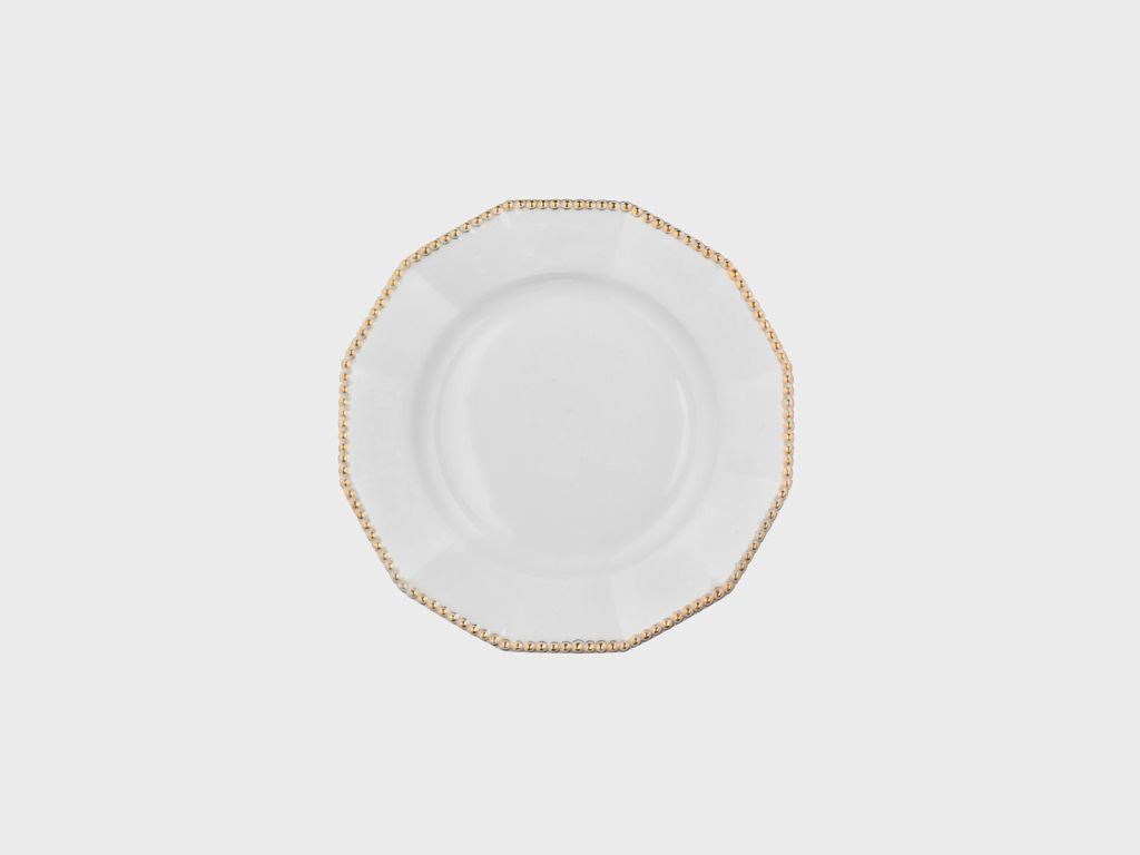 Plate | Perl | Gold | 19 cm