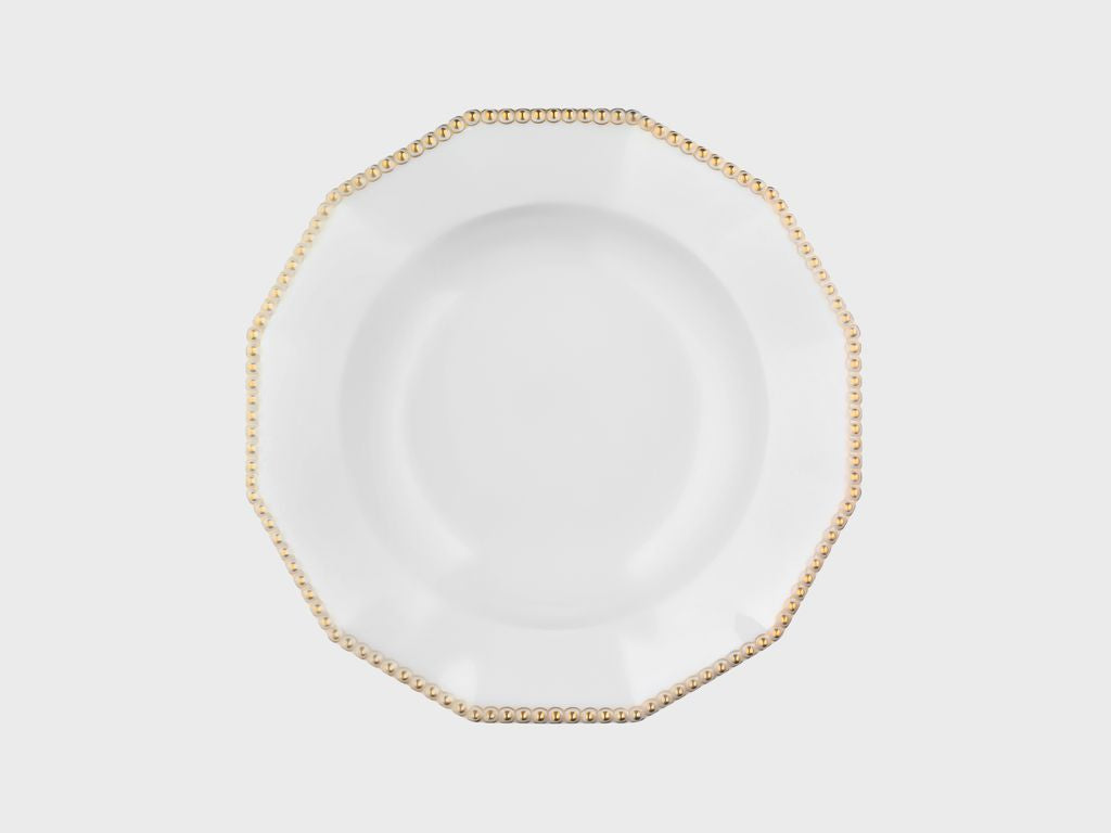 Teller | Perl | Gold | 27 cm