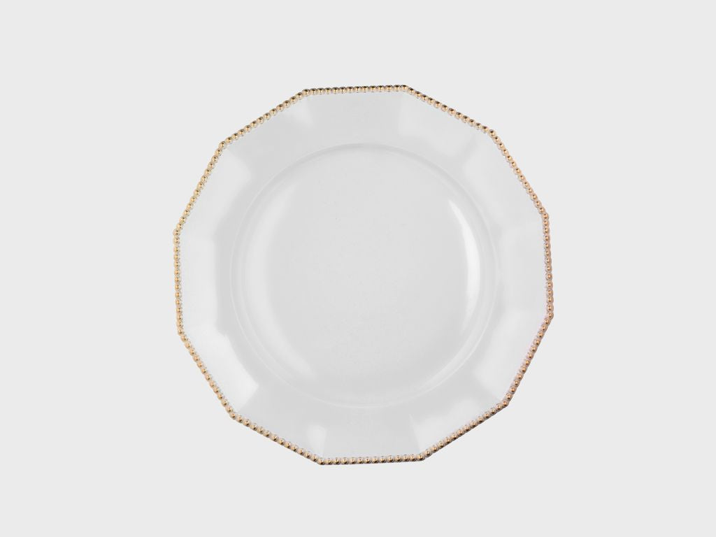 Plate | Perl | Gold | 32 cm