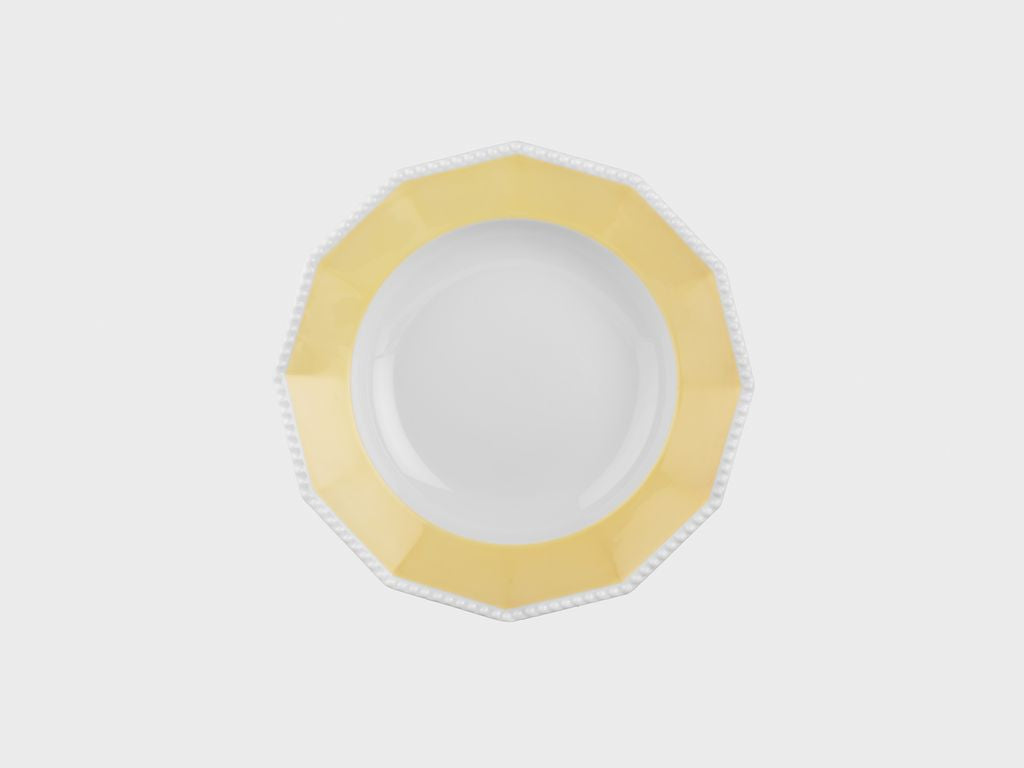 Plate deep | Perl | Symphony yellow | 22 cm