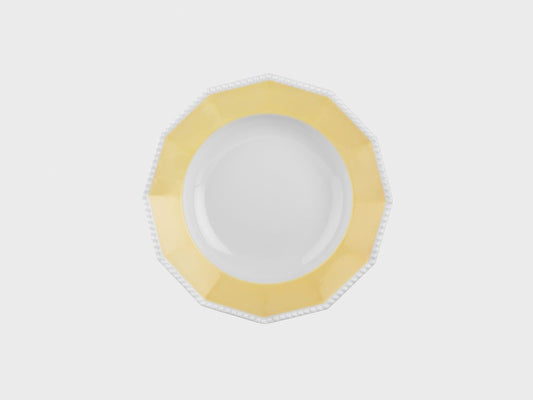 Plate deep | Perl | Symphony yellow | 22 cm