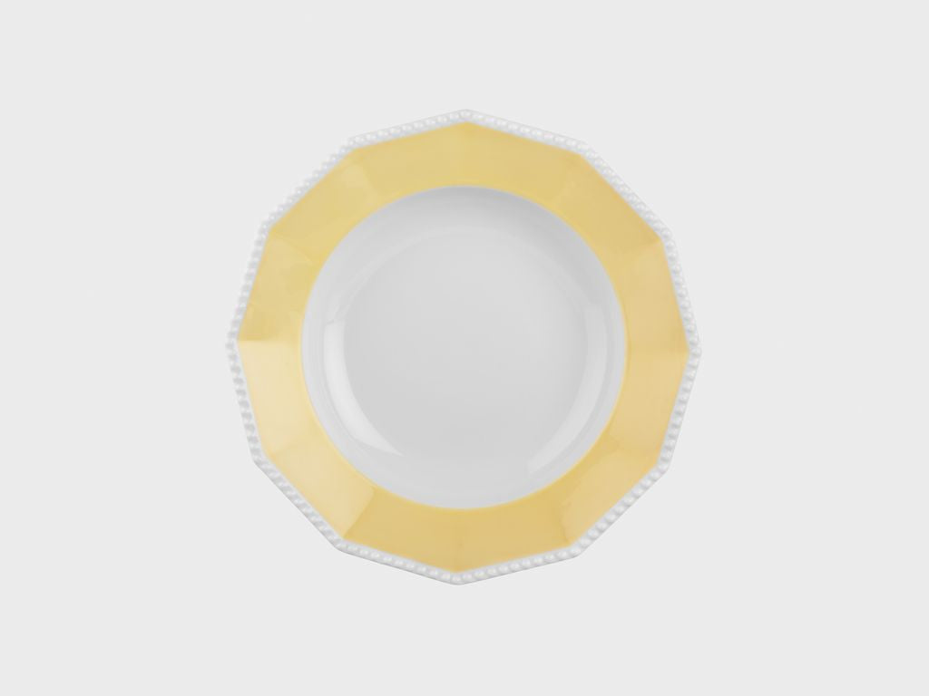 Plate deep | Perl | Symphony yellow | 25 cm