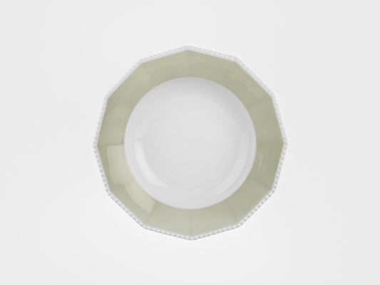 Plate deep | Perl | Symphony green | 25 cm
