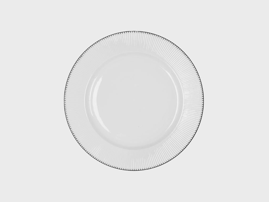 Teller |  Adonis | Schwarze Zacken | 25 cm