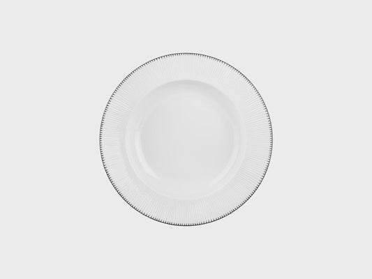 Plate deep | Adonis | Black tines | 22 cm