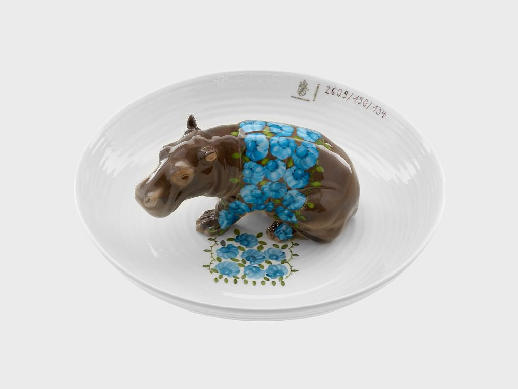 Animal bowl hippopotamus