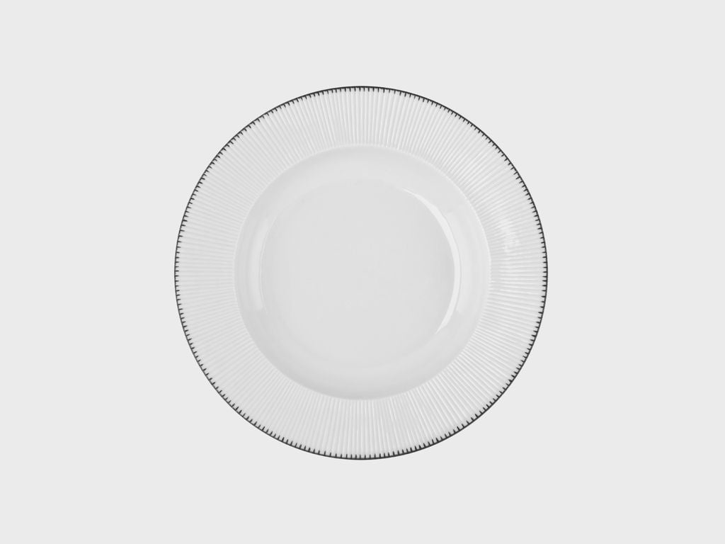 Plate deep | Adonis | Black tines | 25 cm