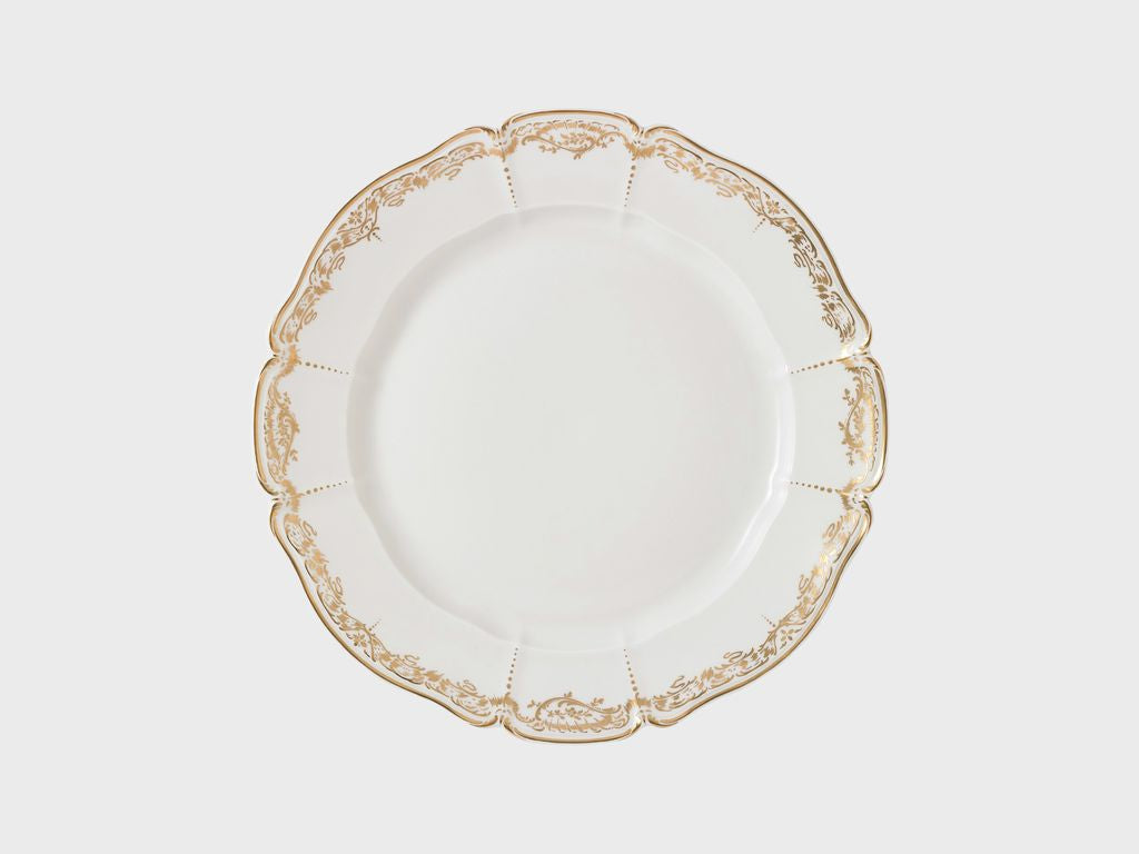 Teller | Rokoko | Brokat Gold | 27 cm