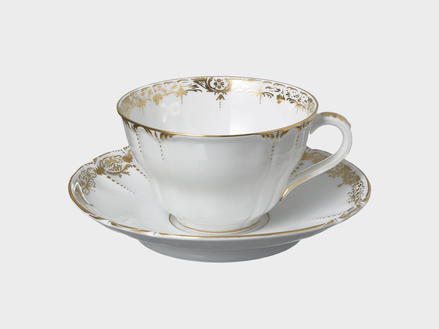 Coffee / Tea cup | Rococo | Brocade Gold