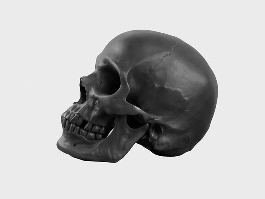 großer Totenkopf | 2225QS | 13 cm | schwarz biskuit