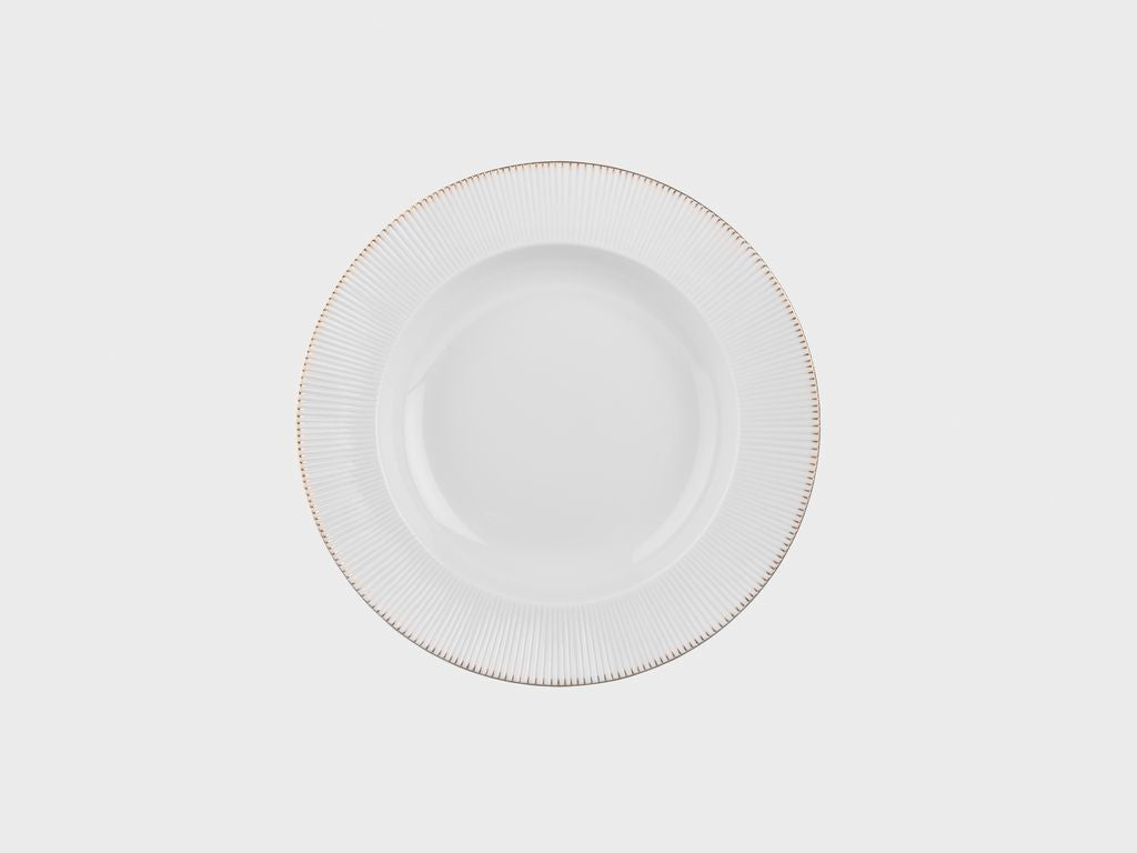 Plate deep | Adonis | Gold tines | 22 cm
