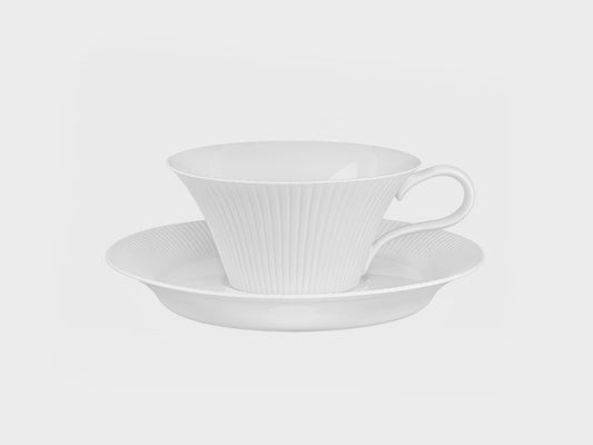 Tee-Tasse | 195/2 | weiss biskuit glasiert