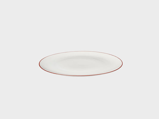 Teller Coupe | Lotos | Roter Farbrand | 16 cm